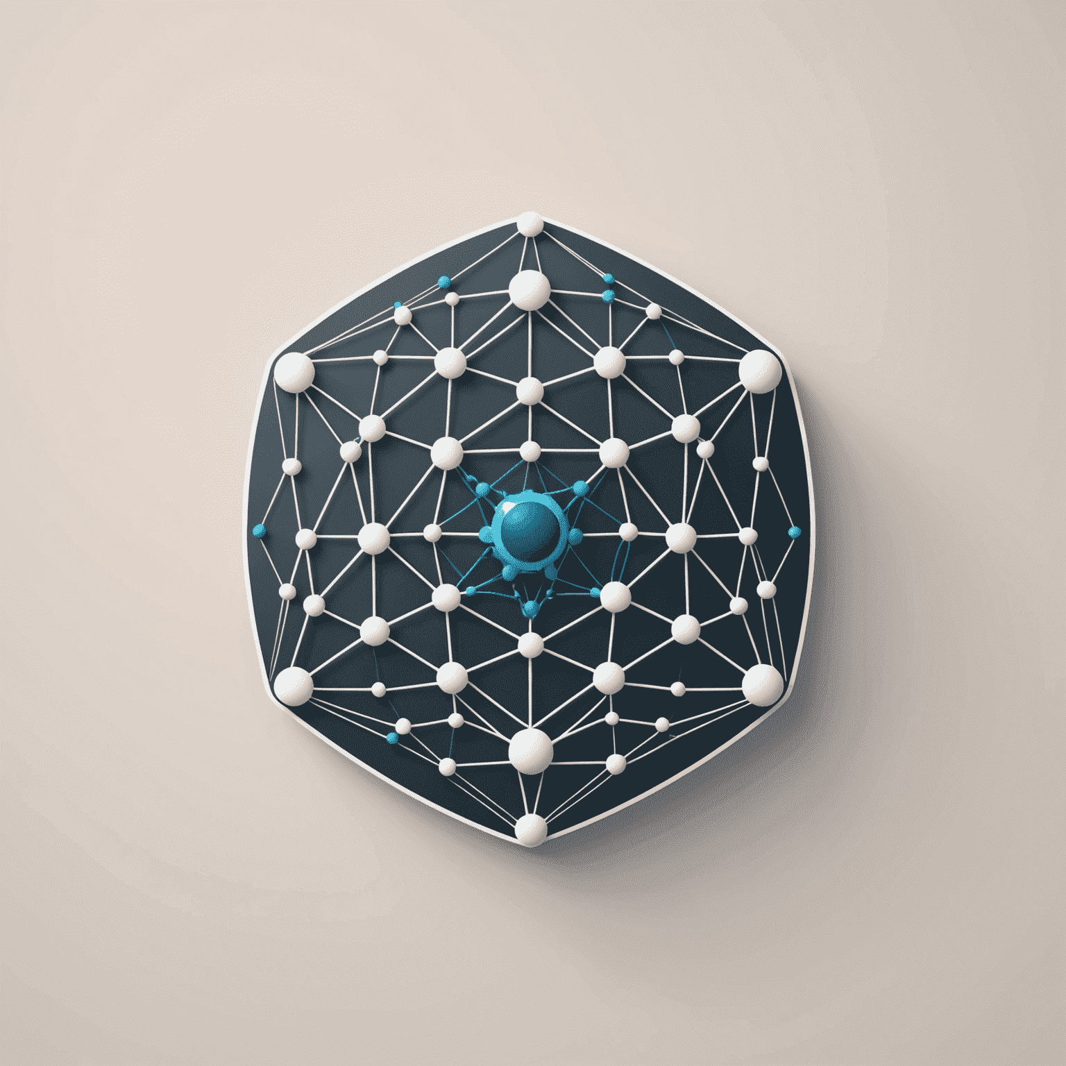 ModernWeb AI Logo - A sleek, minimalist design featuring interconnected nodes symbolizing AI and web development