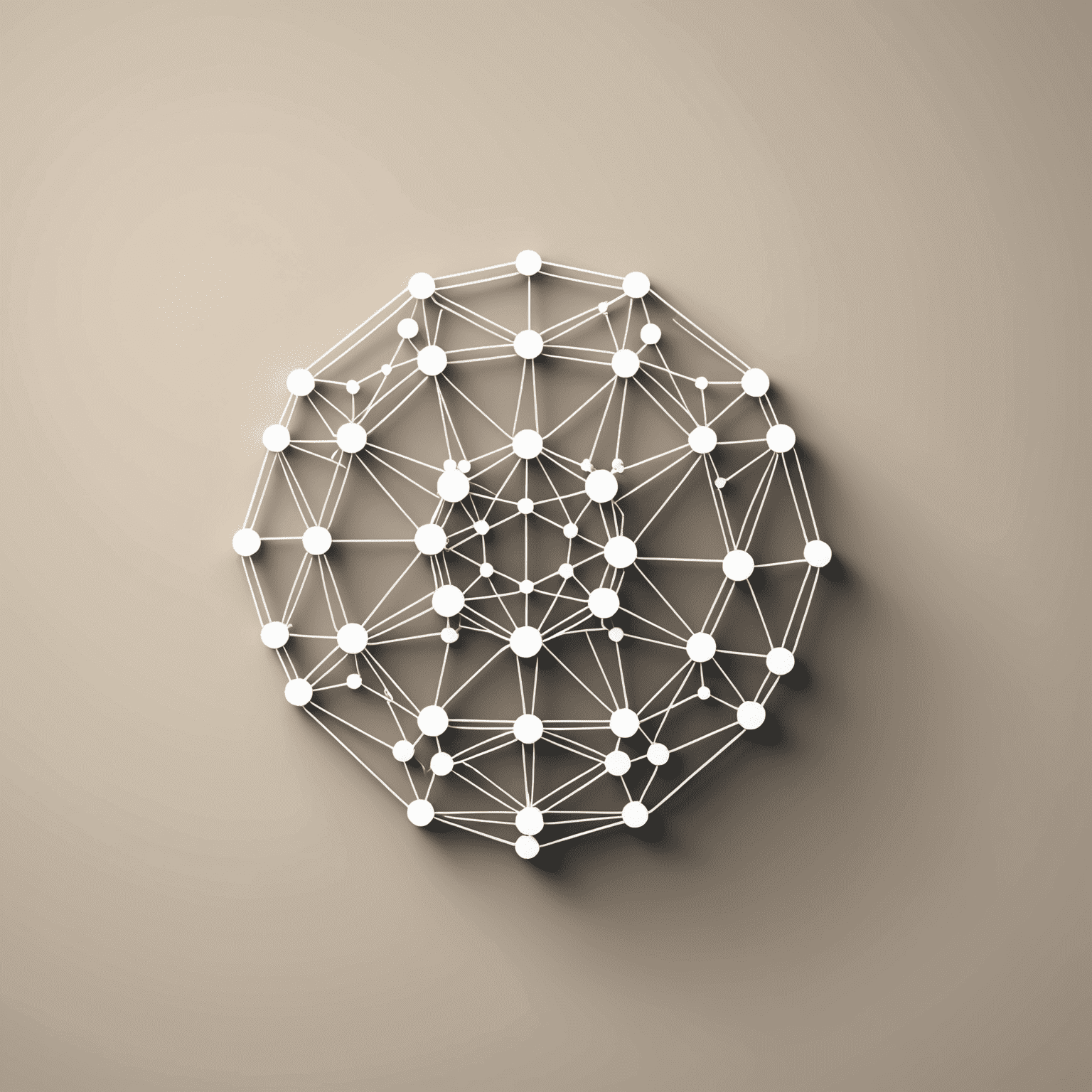 ModernWeb AI Logo - A sleek, minimalist design featuring interconnected nodes symbolizing AI and web development